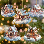 Christmas Snow House 2D Acrylic Decoration