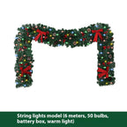 New Christmas Rattan Cross-border Pine Cone Bow Decorative Showcase Holiday Atmosphere Layout Christmas Decoration