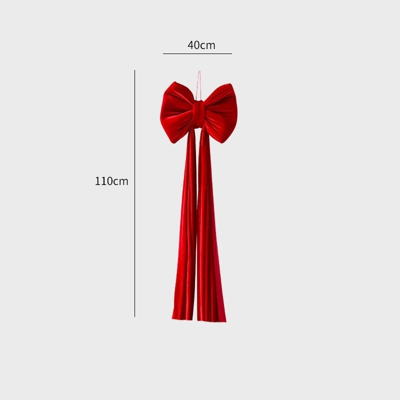 Christmas Decoration Velvet Large Bow Decoration