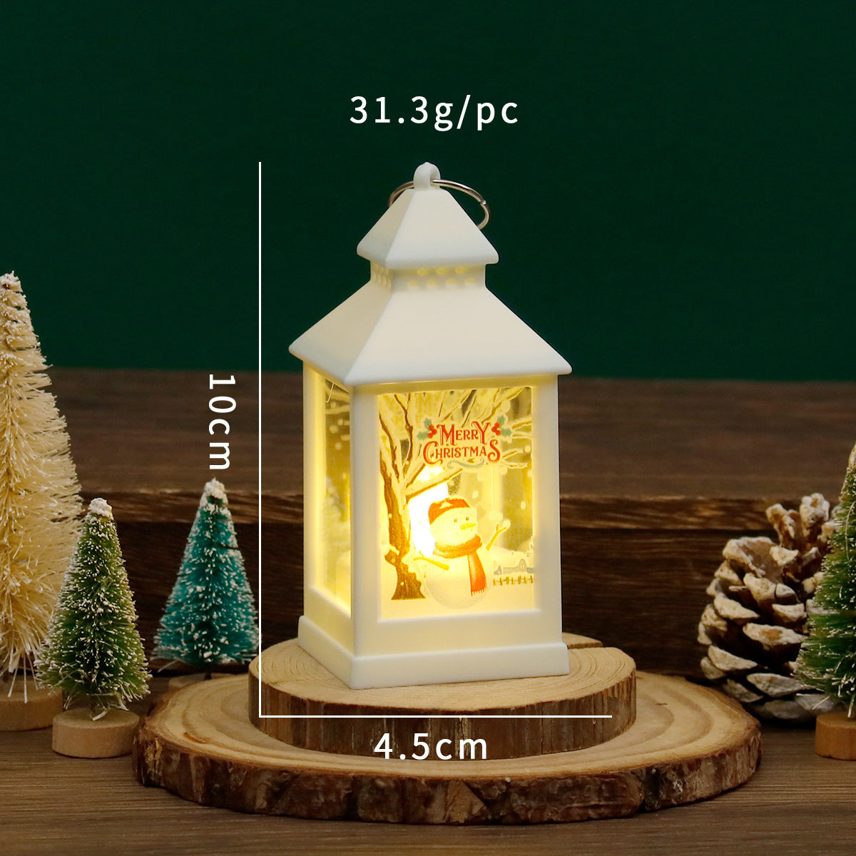 Christmas Atmosphere Hanging Decoration Small Night Lamp Gift Box Retro