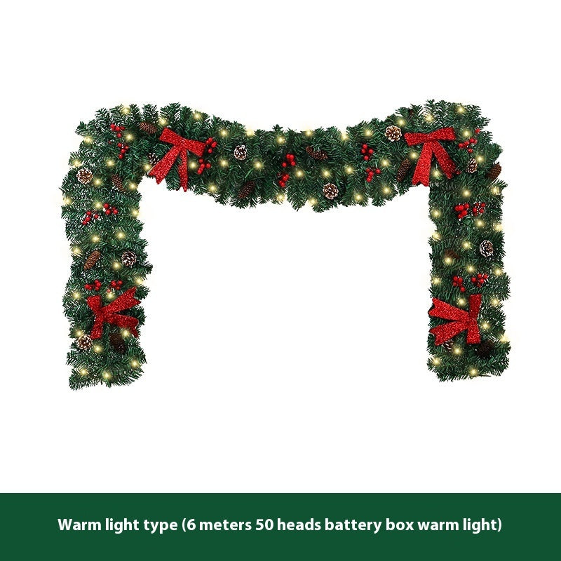 New Christmas Rattan Cross-border Pine Cone Bow Decorative Showcase Holiday Atmosphere Layout Christmas Decoration