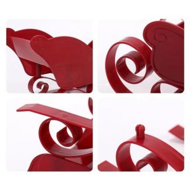 Red Santa Sleigh Christmas Fireplace Decoration Collectible