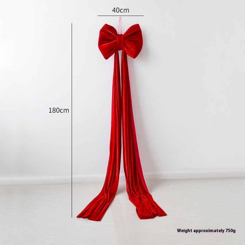 Christmas Decoration Velvet Large Bow Decoration