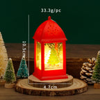 Christmas Atmosphere Hanging Decoration Small Night Lamp Gift Box Retro