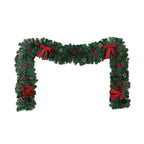 New Christmas Rattan Cross-border Pine Cone Bow Decorative Showcase Holiday Atmosphere Layout Christmas Decoration