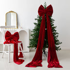 Christmas Decoration Velvet Large Bow Decoration