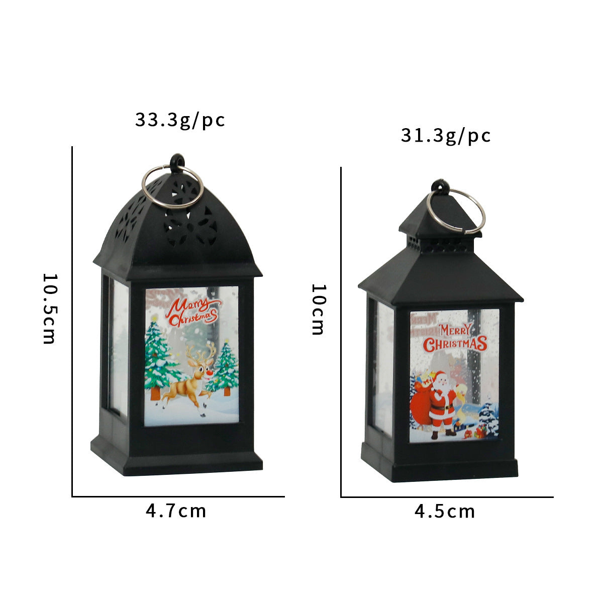 Christmas Atmosphere Hanging Decoration Small Night Lamp Gift Box Retro