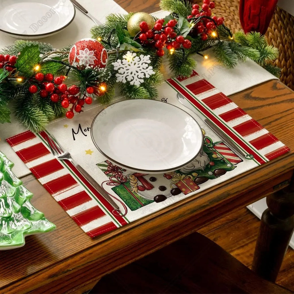 Christmas Holiday Decoration Insulation Anti-scald Placemat