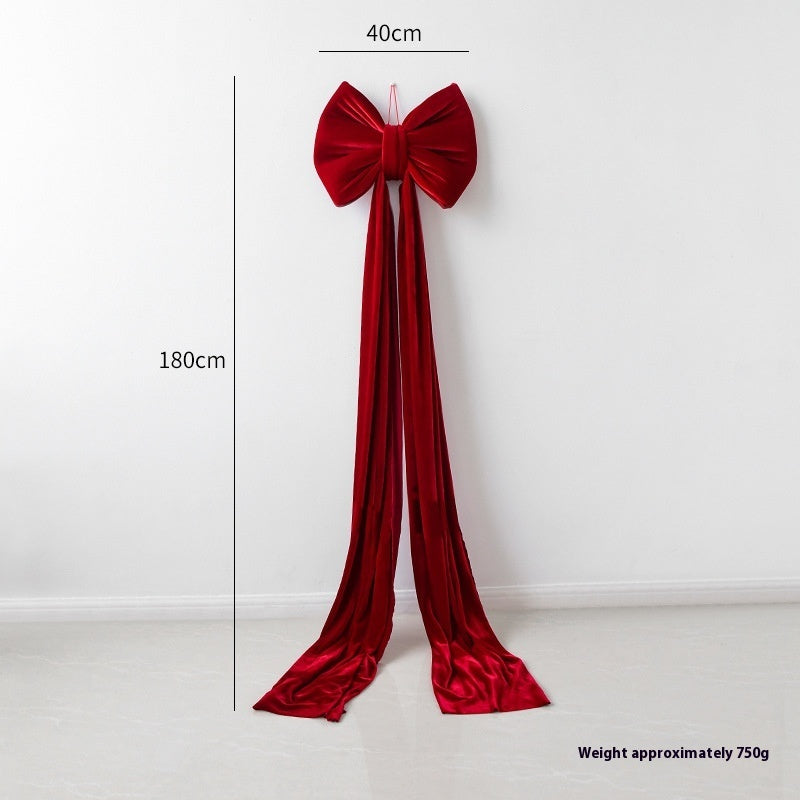Christmas Decoration Velvet Large Bow Decoration