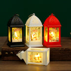 Christmas Atmosphere Hanging Decoration Small Night Lamp Gift Box Retro
