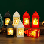 Christmas Atmosphere Hanging Decoration Small Night Lamp Gift Box Retro