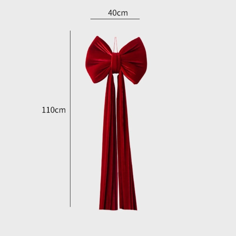 Christmas Decoration Velvet Large Bow Decoration